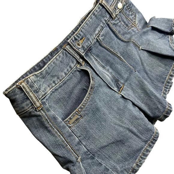 Billabong Y2K Ultra Rare Pleated Mini Denim Skirt - Picture 8 of 9